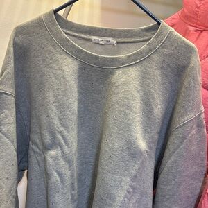 Good American Heather Gray Crew Neck Sweater